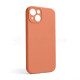 Чохол Full Silicone Case для Apple iPhone 13 new peach (66) закрита камера (без логотипу) TPS-2710000255819