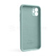 Чохол Full Silicone Case для Apple iPhone 12 turquoise (17) закрита камера (без логотипу) TPS-2710000255239