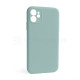 Чохол Full Silicone Case для Apple iPhone 12 turquoise (17) закрита камера (без логотипу) TPS-2710000255239