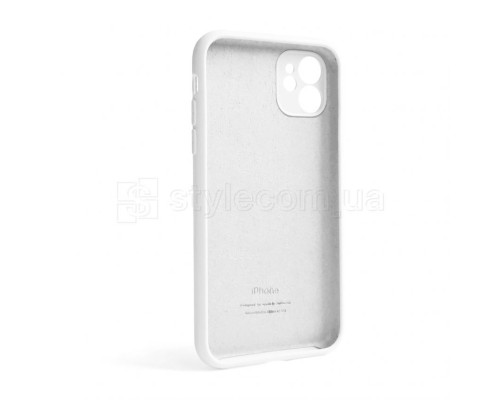 Чохол Full Silicone Case для Apple iPhone 12 white (09) закрита камера (без логотипу) TPS-2710000255253