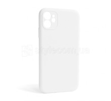 Чохол Full Silicone Case для Apple iPhone 12 white (09) закрита камера (без логотипу) TPS-2710000255253