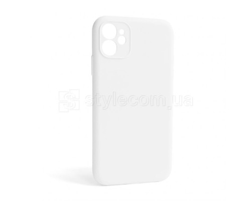 Чохол Full Silicone Case для Apple iPhone 12 white (09) закрита камера (без логотипу) TPS-2710000255253