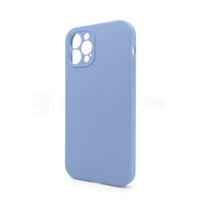 Чохол Full Silicone Case для Apple iPhone 12 Pro light blue (05) закрита камера (без логотипу)