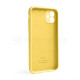 Чохол Full Silicone Case для Apple iPhone 12 yellow (04) закрита камера (без логотипу) TPS-2710000255260