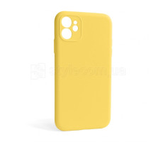 Чохол Full Silicone Case для Apple iPhone 12 yellow (04) закрита камера (без логотипу) TPS-2710000255260