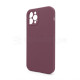 Чохол Full Silicone Case для Apple iPhone 12 Pro maroon (42) закрита камера (без логотипу) TPS-2710000255598