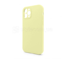 Чохол Full Silicone Case для Apple iPhone 12 Pro mellow yellow (51) закрита камера (без логотипу) TPS-2710000255604