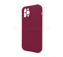 Чохол Full Silicone Case для Apple iPhone 12 Pro rose red (37) закрита камера (без логотипу) TPS-2710000255666