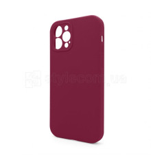 Чохол Full Silicone Case для Apple iPhone 12 Pro rose red (37) закрита камера (без логотипу)