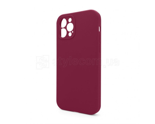 Чохол Full Silicone Case для Apple iPhone 12 Pro rose red (37) закрита камера (без логотипу) TPS-2710000255666