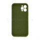 Чохол Full Silicone Case для Apple iPhone 12 Pro army green (45) закрита камера (без логотипу) TPS-2710000255406