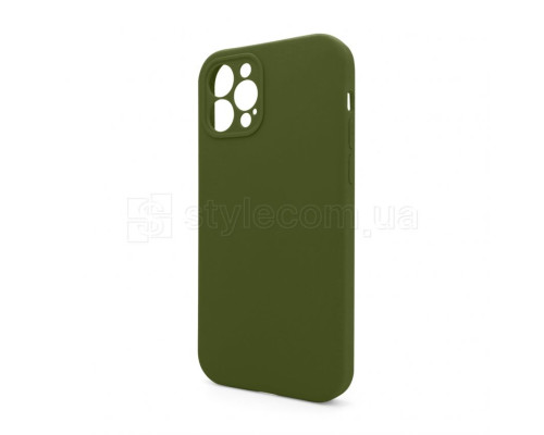 Чохол Full Silicone Case для Apple iPhone 12 Pro army green (45) закрита камера (без логотипу) TPS-2710000255406