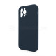 Чохол Full Silicone Case для Apple iPhone 12 Pro cosmos blue (46) закрита камера (без логотипу) TPS-2710000255468