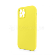 Чохол Full Silicone Case для Apple iPhone 12 Pro canary yellow (50) закрита камера (без логотипу)