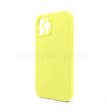 Чохол Full Silicone Case для Apple iPhone 12 Pro flash lime (41) закрита камера (без логотипу)