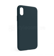 Чохол Full Silicone Case для Apple iPhone X, Xs cosmos blue (46) (без логотипу) TPS-2710000257233