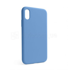 Чохол Full Silicone Case для Apple iPhone X, Xs cornflower (53) (без логотипу) TPS-2710000257226