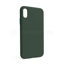 Чохол Full Silicone Case для Apple iPhone X, Xs atrovirens green (54) (без логотипу) TPS-2710000257165