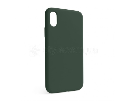 Чохол Full Silicone Case для Apple iPhone X, Xs atrovirens green (54) (без логотипу) TPS-2710000257165