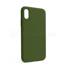 Чохол Full Silicone Case для Apple iPhone X, Xs army green (45) (без логотипу) TPS-2710000257158