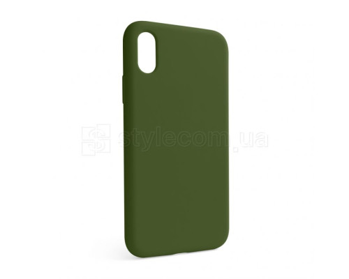 Чохол Full Silicone Case для Apple iPhone X, Xs army green (45) (без логотипу) TPS-2710000257158