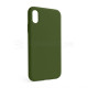 Чохол Full Silicone Case для Apple iPhone X, Xs army green (45) (без логотипу) TPS-2710000257158