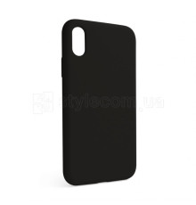 Чохол Full Silicone Case для Apple iPhone X, Xs black (18) (без логотипу) TPS-2710000257172