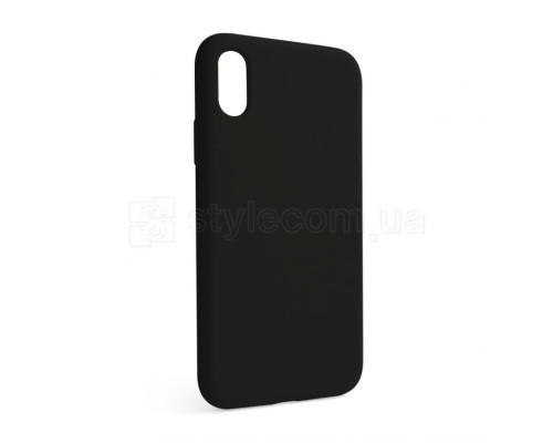 Чохол Full Silicone Case для Apple iPhone X, Xs black (18) (без логотипу) TPS-2710000257172