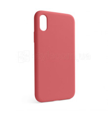 Чохол Full Silicone Case для Apple iPhone X, Xs camellia (25) (без логотипу) TPS-2710000257219