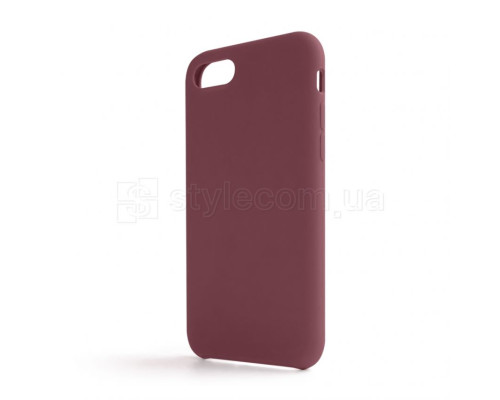 Чохол Full Silicone Case для Apple iPhone 7, 8, SE 2020 maroon (42) (без логотипу) TPS-2710000256724