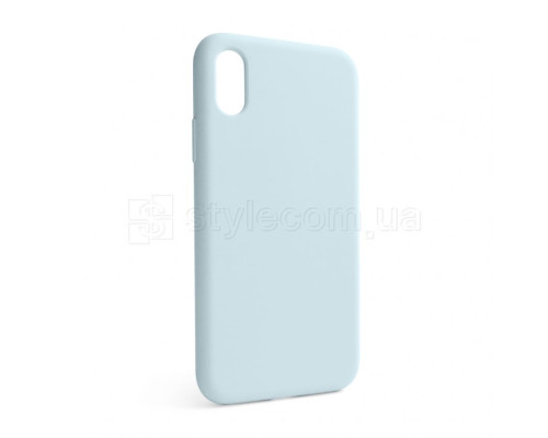 Чохол Full Silicone Case для Apple iPhone X, Xs sky blue (58) (без логотипу) TPS-2710000257028