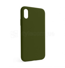 Чохол Full Silicone Case для Apple iPhone X, Xs forest green (63) (без логотипу) TPS-2710000257073