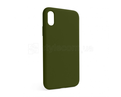 Чохол Full Silicone Case для Apple iPhone X, Xs forest green (63) (без логотипу) TPS-2710000257073