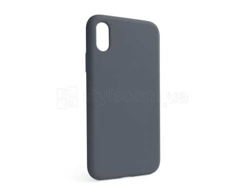 Чохол Full Silicone Case для Apple iPhone X, Xs dark grey (15) (без логотипу) TPS-2710000257257