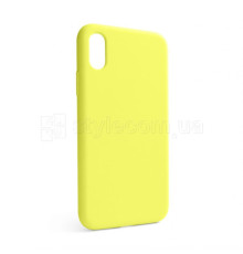 Чохол Full Silicone Case для Apple iPhone X, Xs flash lime (41) (без логотипу) TPS-2710000257295 2710000257295