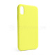 Чохол Full Silicone Case для Apple iPhone X, Xs flash lime (41) (без логотипу) TPS-2710000257295