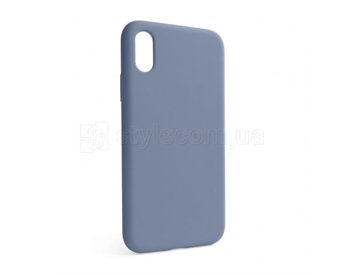 Чохол Full Silicone Case для Apple iPhone X, Xs lavender grey (28) (без логотипу) TPS-2710000257325