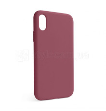 Чохол Full Silicone Case для Apple iPhone X, Xs maroon (42) (без логотипу) TPS-2710000257363 2710000257363