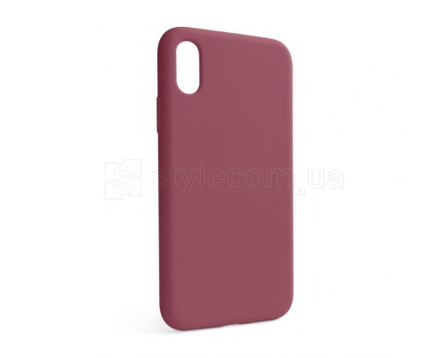 Чохол Full Silicone Case для Apple iPhone X, Xs maroon (42) (без логотипу) TPS-2710000257363