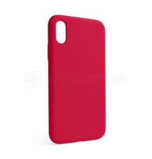 Чохол Full Silicone Case для Apple iPhone X, Xs rose red (37) (без логотипу) TPS-2710000257431