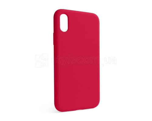 Чохол Full Silicone Case для Apple iPhone X, Xs rose red (37) (без логотипу) TPS-2710000257431