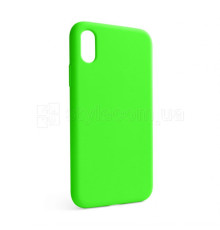 Чохол Full Silicone Case для Apple iPhone X, Xs shiny green (40) (без логотипу) TPS-2710000257462