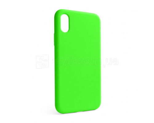 Чохол Full Silicone Case для Apple iPhone X, Xs shiny green (40) (без логотипу)