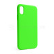Чохол Full Silicone Case для Apple iPhone X, Xs shiny green (40) (без логотипу)