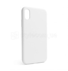 Чохол Full Silicone Case для Apple iPhone X, Xs white (09) (без логотипу) TPS-2710000257509