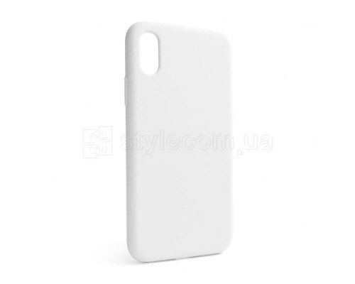 Чохол Full Silicone Case для Apple iPhone X, Xs white (09) (без логотипу) TPS-2710000257509