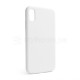 Чохол Full Silicone Case для Apple iPhone X, Xs white (09) (без логотипу) TPS-2710000257509