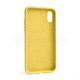 Чохол Full Silicone Case для Apple iPhone X, Xs yellow (04) (без логотипу) TPS-2710000257516