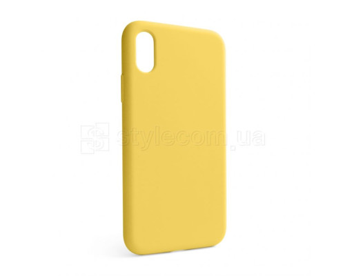 Чохол Full Silicone Case для Apple iPhone X, Xs yellow (04) (без логотипу) TPS-2710000257516