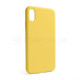 Чохол Full Silicone Case для Apple iPhone X, Xs yellow (04) (без логотипу) TPS-2710000257516